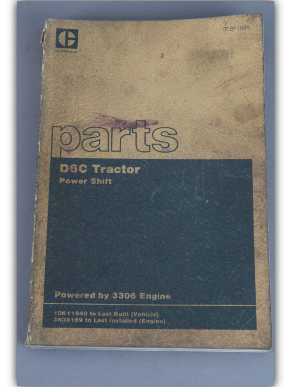 Caterpillar D6C tractor parts powershift catalog powered by 3306 engine
